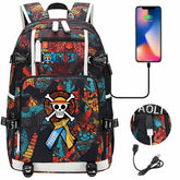 One Piece Travel Backpack One Piece SchoolBag with USB Charging Port